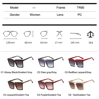 Emosnia 2020 Nyeste Stil Overdimensionerede Square Solbriller Til Mænd, Kvinder Bedst Sælgende Retro Vintage Solbriller Store Nuancer Briller