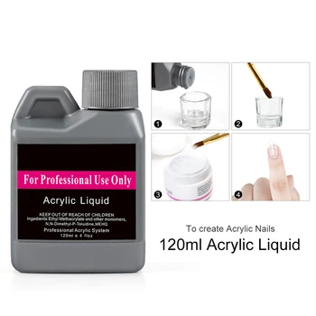 Akryl Negle Kit Pulver 3D Tips Glas Kop Negle Børste Krystal Polymer Skåret Nail Art Kit Komplet Manicure Søm Extension Kit