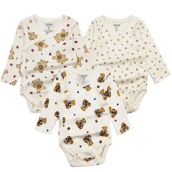 3PCS/masse baby body nyfødte drenge piger baby tøj sæt spædbarn jumpsuits bomuld baby tøj tegnefilm lange ærmer overalls 31526