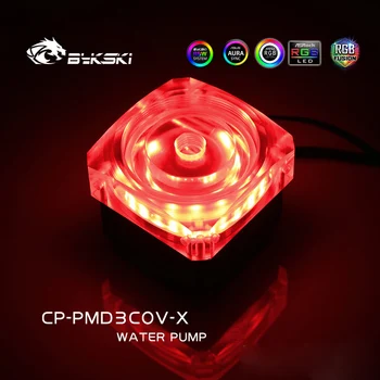 Bykski CP-PMD3COV-X Vand Køling DDC Pumpe 6M 600L/H PC Heatsink 5000rpm PWM Automatisk Hastighed, Temperatur Kontrol RGB Belysning 3153