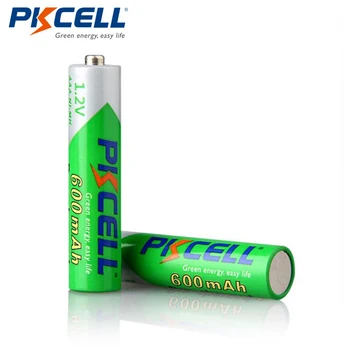 12pcs/masse PKCELL NIMH Genopladelige AAA Pre-charged 1,2 V 600mAh NIMH-Lavt selvværd-afladede Batterier 1200Cycles