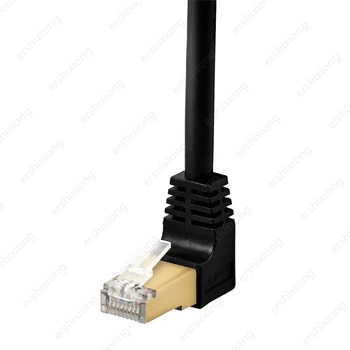 Højre Vinkel Cat7 Ethernet Kabel RJ45 Lan-Kabel UTP RJ 45 netværkskabel for Cat6 Kompatibel Patch-Kabel Ethernet-90 Graders 0.3 m