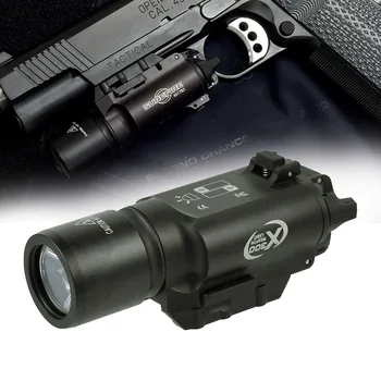500 Lumen Taktiske X300 X300 Ultra Pistol Pistol Lette Våben lys Lanterna Airsoft Lommelygte Passer 20mm Picatinny Weaver Rail