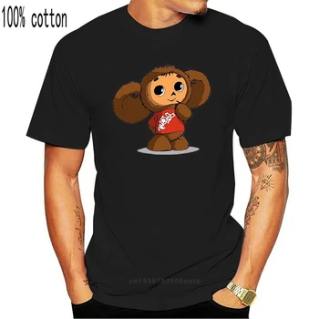 Cheburashka TShirt Homme Summer Trænings-Og Mærke Tøj Af Bomuld Kortærmet Camisetas Mænd T-Shirt Med O-Hals Hip Hop T-Shirt Mand