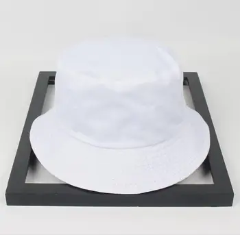To side vendbar sort hvid solid Spand Hat unisex chapeau mode fiskeri, vandring hat Bob Caps kvinder mænd panama hat sommer
