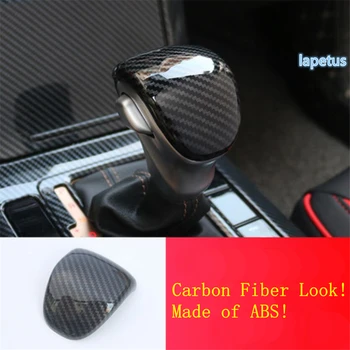 Lapetus Boder Gear Shift Hånd Hoved Knop Dekoration Frame Cover Trim Fit For Kia Forte / Cerato / K3 2019 2020 Carbon Fiber ABS