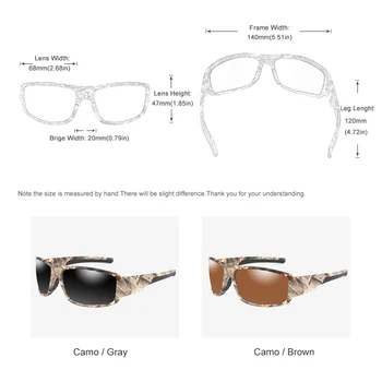 POLARSNOW 2020 Nye Camo Ramme Polariserede Solbriller Høj Kvalitet Goggle Mænd Kvinder Sol Briller UV400-Brillerne Oculos masculino 32911