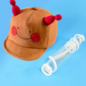 2020 forår sommer Baby dreng Pige solhat Bomuld børn Børn smileBucket Cap Spædbarn Øje ansigtsskærm Beskyttelse Anti-spyt maske