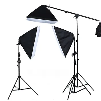 Fotografering Softbox Belysning Kits 50x70CM Professionel Konstant Lys System Blød boks Til Foto-Studio Udstyr
