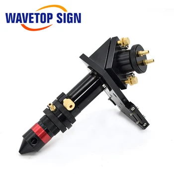 WaveTopSign CO2-Laser Hoved med Vand Køling Interface Spejl 30x3mm Fokus Linse 20/25x63.5mm for Vand Køling Laser Maskine