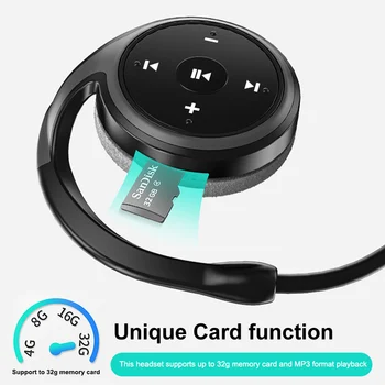 Øvelse Bluetooth-Hovedtelefoner, A23, der Kører Ear Plug-Kortet til Trådløst at Lytte 8D MP3-Lyd Sang Afspiller