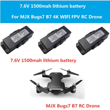1STK eller 2STK eller 3STK 7.6 V 1500mAh lithium Batteri til MJX Bugs7 B7 GPS 4K WIFI RC FPV Drone MJX B7 Fejl 7 Quadcopter Batteri 3382
