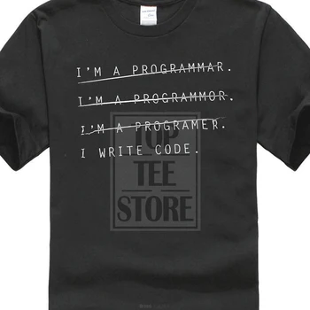 Komfort Blød Shirt Til Mænd Herre Tshirt jeg ER EN Programmør, jeg Skriver Kode Sjove datalogi T-Shirt 022059