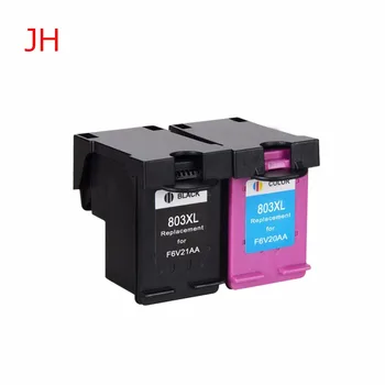 JH 1 sæt til HP 803XL 803 blækpatron til HP Deskjet 1112 2130 2132 3630 3632 med chip blæk patroner til printeren 33871