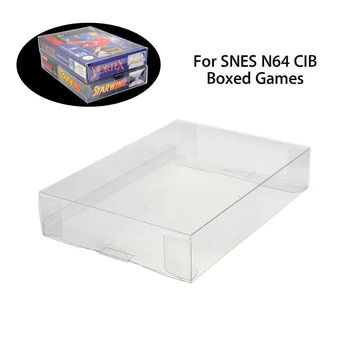 10stk/meget Klart PET-Plast Box Protector Tilfælde Ærmer Dækning For UDSTATIONEREDE nationale eksperter N64 CIB Boxed Spil Patron Box