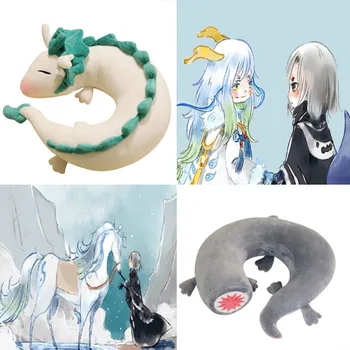 Mode Tegneserie Dragon Animationsfilm Miyazaki Hayao Spirited Away Haku Søde piger U-Form Dukke Plys Legetøj Pude dukker gave til Børn&Børn
