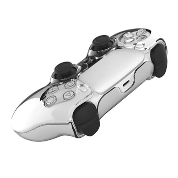 Gennemsigtig Klar Hårdt etui Beskyttende Dække Shell Skin til Sony PlayStation Dualshock 5 PS5 Controller Crystal Fuld Protector