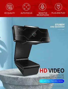 Full HD 1080P/720P/420P Webcam med Mikrofon USB web cam Kamera Til PC/Mac Laptop, Desktop arbejde med win Android IOS Linx 2020 3433