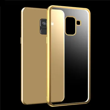 Luksus Blank Guld Plating Clear TPU taske Til Samsung Galaxy S20 Ultra A6 A7 A8 J4 J6 2018 S9 S10 Plus S10E Silicium bagcoveret
