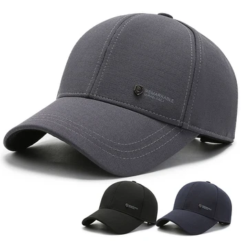 Nye Fashion Vinter Hat Mænd Bomuld Hat Mænd Cap Varm Hat Vindtæt Kolde Far Hat Plus Fløjl Tyk Ældre Baseball Hat midaldrende