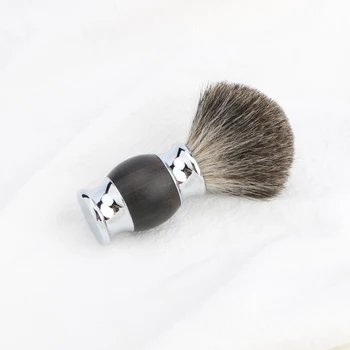 Pure Badger Intimbarbering Børste Ebony + Metal Håndtag Bruges Med barberskraber Udviklet Til Den Bedste Barbering af Dit Liv