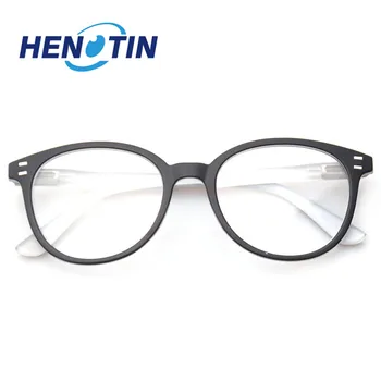 Henotin mænd og kvinder mode afslappet læsning briller oval ramme fjeder hængsel design briller til læsning dioptri 0.5 1.75 3.0 4.0 ...