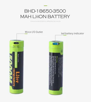 Laptop batteri USB-5000 M 18650 3,7 V 3500mAh Li-ion Genopladeligt Batteri, 4 LED-Indikator Power bank batteri Mobil oplader batte