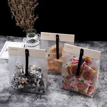 StoBag 10stk Matteret Kiks, Chokolade Pakke Tasker Træ-Skinne Christmas Candy Udsmykning Forsyninger Til Part Favoriserer Poser