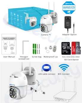 4MP WiFi PTZ-Kamera Udendørs AI Menneskelignende Opdagelse Dual Lys Wireless Speed Dome Akustisk Alarm CCTV Videoovervågning, IP Kamera