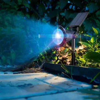 7 LED Solar Græsplæne Lampe Lys Kontrol Indsætte Gulvtæppe Have Lys IP65 Vandtæt Udendørs Sol Lys Væg Landskab Lampe