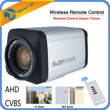 Trådløs Fjernbetjening 36X Optisk Zoom, HD-AHD Auto 1080P Fokus CCTV-Box-Kamera Til AHD DVR
