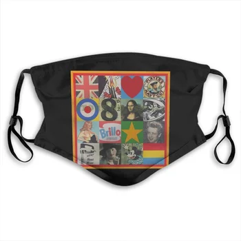 Ansigt Maske, Peter Blake, Pop Art. Cool 1960'ERNE.Mod Style.Brit Kunst Hq Print Kvindelige Casual Hip Hop Sommeren Hot Salg Print Diy Masker