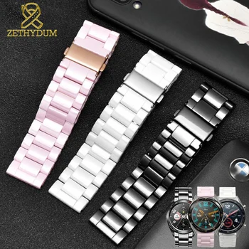 Keramiske urrem 22mm ur band til Huawei Honor Drøm Magic Ticwatch se Sport, Smart ur band pink farve Armbånd