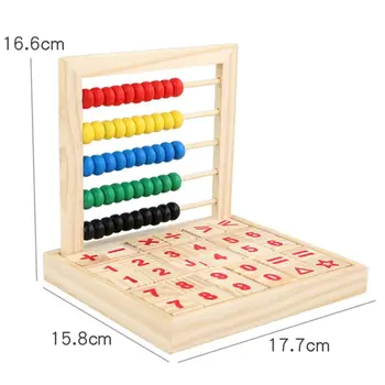 Træ-Abacus børn Børn at Tælle Antallet Matematik Læring Toy Y4QA 3643