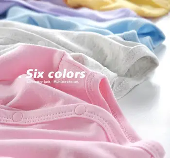 2020 Nye Fashion Baby Pige Tøj Baby Sparkedragt Til Nyfødte Cloting Forår Og Efterår Kostume Ren Bomuld Farve O-hals Buksedragt