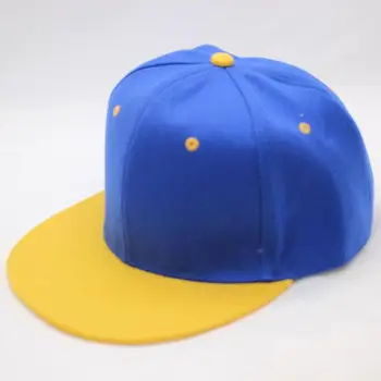 Engros Hip Hop Fladskærms Toppede Cap Voksen Solid Farve Lappet Baseball Hat Kvinder og Mænd Logo Brugerdefinerede Almindelig Snapback Cap 9 Colos
