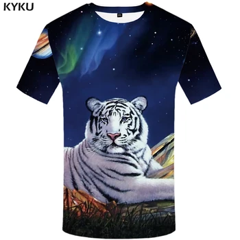 KYKU Tiger T-shirt med Ugle Tøj Flyve Tøj, Dyre-shirts Plus Size T-shirt Mænd Kort Ærme Toppe, t-Shirts Mode XS-8XL