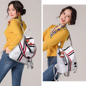 2020 Hot! Mode WomenBackpack Kvindelige Rejse Rygsæk Mochilas Kvinders Pu Læder Kausale Designer Taske Damer Shopper Taske