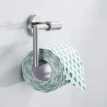 Rustfrit Stål, Badeværelse Papirholder Vægmonteret Rulle Papir Indehaveren Badeværelse Toilet Toiletrulle Holder