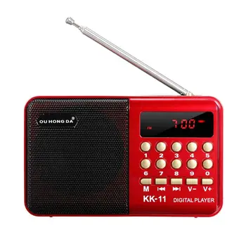 Mini Bærbare Håndholdte K11 Radio Multifunktionelle Genopladelige Digital FM, USB, TF MP3-Afspiller Højttaler Enheder Forsyninger