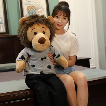 50/65/90/125cm Minomi Lion Fyldte Vedhæng Dukke Plys Dyr af Høj Kvalitet Toy koreansk TV Lion King Fødselsdag Gave Til Børn