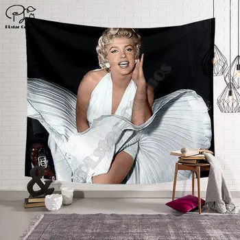 PLstar Kosmos-Tapetet Sexede Marilyn Monroe 3D-Print Tapestrying Rektangulære Hjem Indretning Væggen Hænger style-5 37061