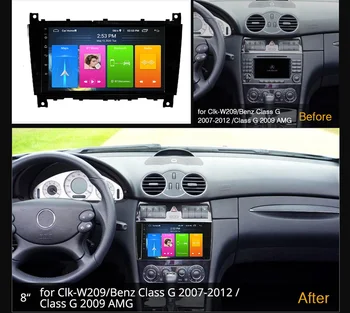 Wanqi Split Screen Android10 Bil Audio Navigation, Stereo Afspiller GPS Til Mercedes Benz G-Klasse CLK W209 W467 WiFi SWC BT IKKE DVD