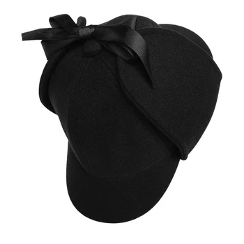 Sherlock Holmes Hat Unisex Vinter Uld Baretter For Mænd Deerstalker Store hoved omkreds Britiske Mænd, Detektiv-Hat BLM77 37228