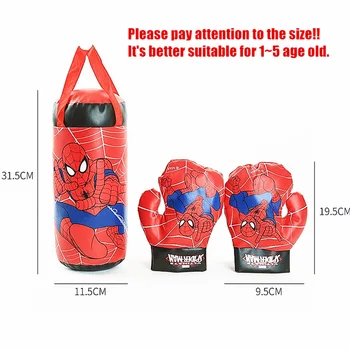 Spiderman Anime Figur Boksehandsker Sandbag Marvel 