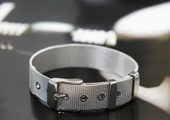 Mode Rustfrit Stålnet 6mm Bredde Watch Belt Armbånd Til Kvinder, Mænd Charme Mærker Mesh Armbånd Rem Armbånd DIY Gave