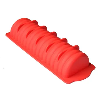 Chiffon Kage Mousse Brød Formen Hotdog Silikone Kage Forme Bageplade DIY Kage Værktøjer Bageforme Pan