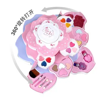 Børn udgør Legetøj Kosmetiske Tabel Mode Skønhed Store Sæt Sikkert, Ikke-giftigt og Let At Rengøre Makeup-Kit til Kjole Pige Indendørs Legetøj 3786