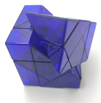 Dayan Ekstrem Tangram 11 Tangram Stickerless // Transparent-blå Begrænset Version Cube Cubo Magico