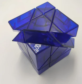 Dayan Ekstrem Tangram 11 Tangram Stickerless // Transparent-blå Begrænset Version Cube Cubo Magico
